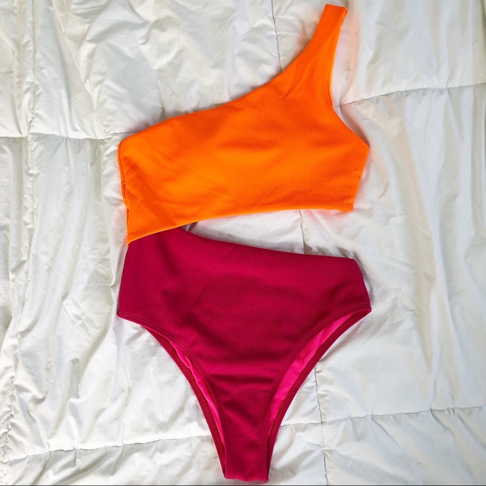 Vibrant one piece swimsuit